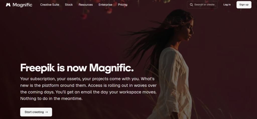 تغییر نام هوش مصنوعی فریپیک به Magnific