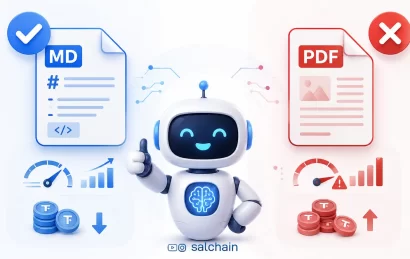 مقایسه PDF و MD - چرا Markdown بهترین فرمت برای هوش مصنوعی است؟