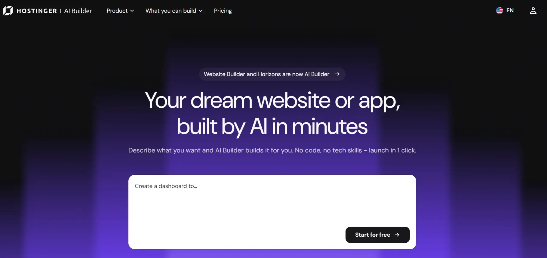 ساخت سایت با هوش مصنوعی بدون کدنویسی با Hostinger Horizons