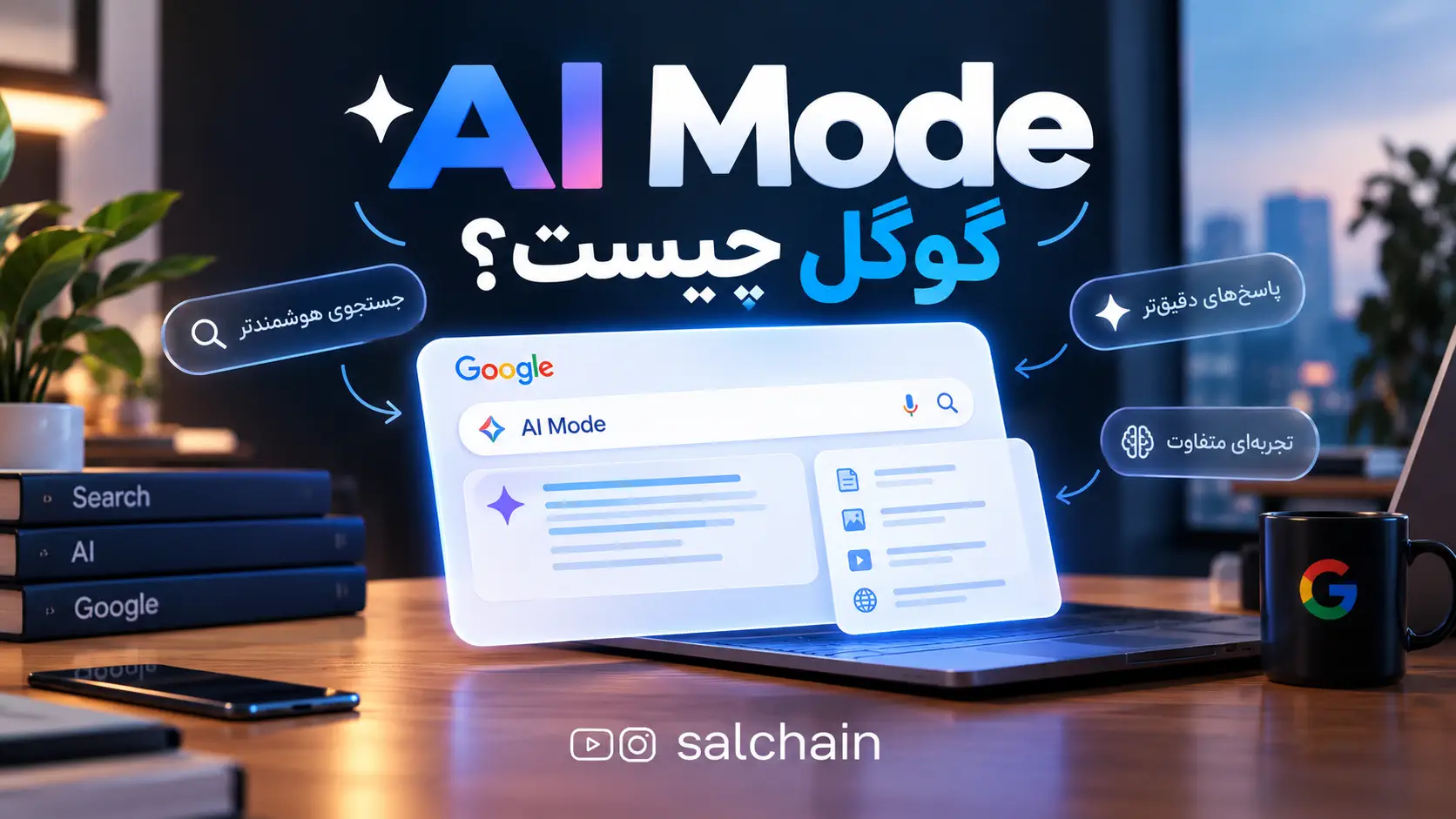 AI Mode گوگل چیست؟ قابلیت جدید گوگل که آینده جستجو را تغییر می‌دهد!
